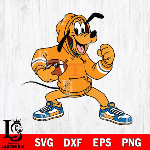 Tennessee Volunteers Goofy Disney Football Christmas File Cut, NCAA SVG DXF EPS PNG FILE, Digital Download , Criucut , Silhouette