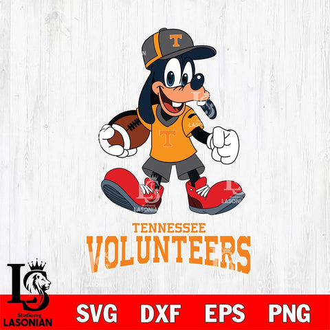 Tennessee Volunteers Goofy Football Player SVG DXF EPS PNG FILE,NCAA svg ,Football Digital Download,Instant Download, Silhouette