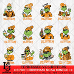 Tennessee Volunteers Grinch Christmas NCAA Bundle 12 Svg Eps Dxf Png File,Cricut files, Digital Download, Instant Download