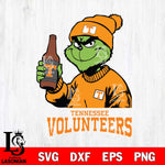 Tennessee Volunteers Grinch Drinking Beer Christmas Cut Files Cricut, Svg Dxf Eps Png file, Digital download , Silhouette