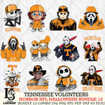 Tennessee Volunteers Halloween Bundle 12 SVG Svg Eps Dxf Png File, NCAA bundle svg, Digital Download, Instant Download