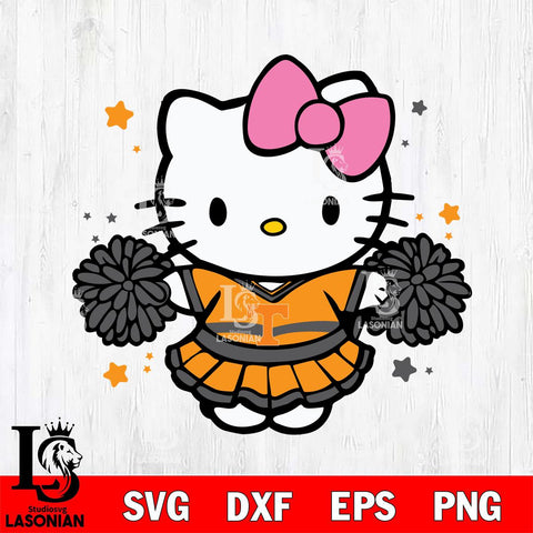 Tennessee Volunteers Hello Kitty Cheerleader 10 Svg Eps Dxf Png File, Digital Download, Instant Download