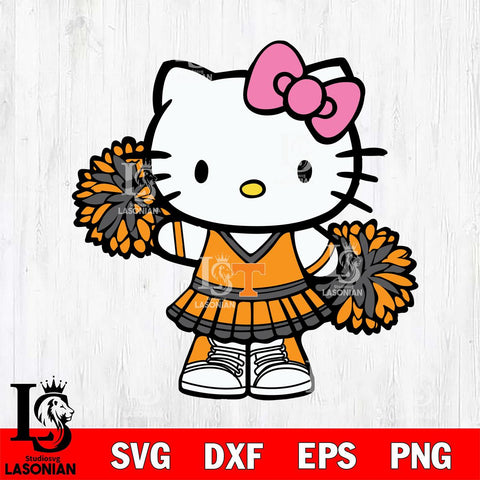 Tennessee Volunteers Hello Kitty Cheerleader 11 Svg Eps Dxf Png File, Digital Download, Instant Download