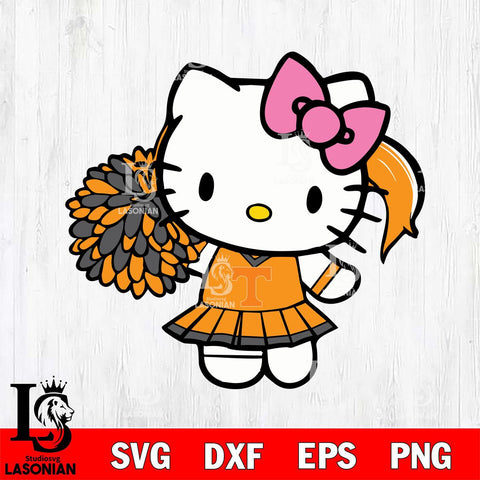Tennessee Volunteers Hello Kitty Cheerleader 12 Svg Eps Dxf Png File, Digital Download, Instant Download