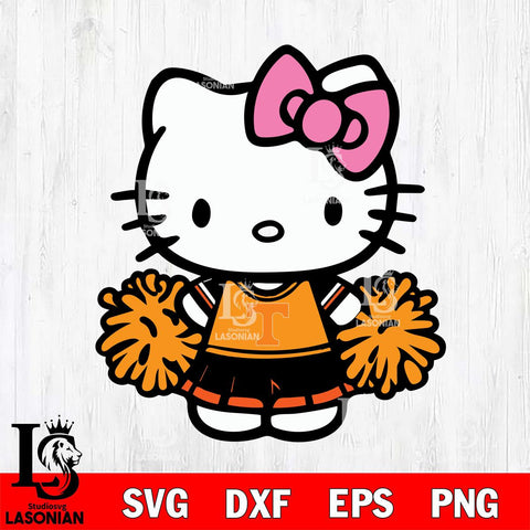 Tennessee Volunteers Hello Kitty Cheerleader 2 Svg Eps Dxf Png File, Digital Download, Instant Download