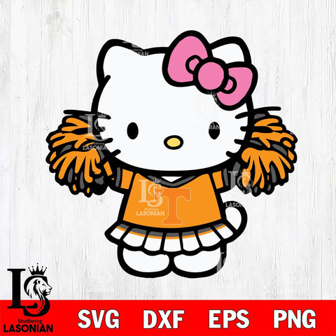 Tennessee Volunteers Hello Kitty Cheerleader 3 Svg Eps Dxf Png File, Digital Download, Instant Download