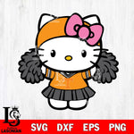 Tennessee Volunteers Hello Kitty Cheerleader 5 Svg Eps Dxf Png File, Digital Download, Instant Download