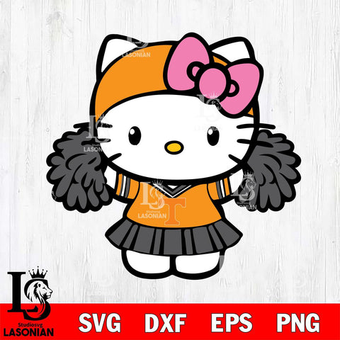Tennessee Volunteers Hello Kitty Cheerleader 5 Svg Eps Dxf Png File, Digital Download, Instant Download