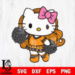 Tennessee Volunteers Hello Kitty Cheerleader 7 Svg Eps Dxf Png File, Digital Download, Instant Download