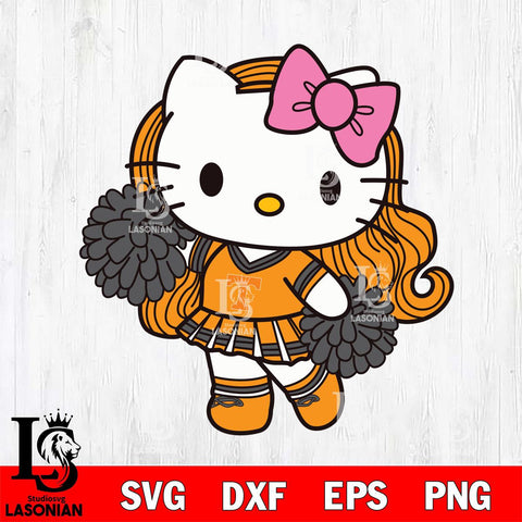 Tennessee Volunteers Hello Kitty Cheerleader 7 Svg Eps Dxf Png File, Digital Download, Instant Download