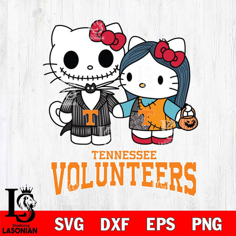Tennessee Volunteers Hello Kitty Horror 11 Svg Eps Dxf Png File, Digital Download