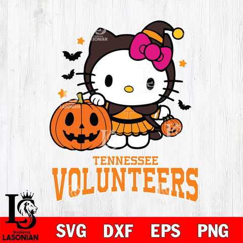 Tennessee Volunteers Hello Kitty Horror 1 Svg Eps Dxf Png File, Digital Download