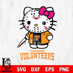 Tennessee Volunteers Hello Kitty Horror 3 Svg Eps Dxf Png File, Digital Download