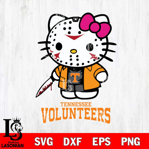 Tennessee Volunteers Hello Kitty Horror 3 Svg Eps Dxf Png File, Digital Download