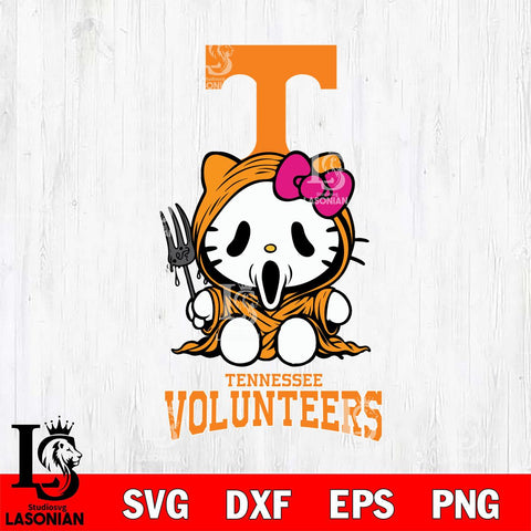 Tennessee Volunteers Hello Kitty Horror 4 Svg Eps Dxf Png File, Digital Download