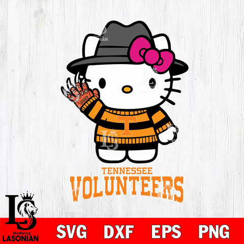 Tennessee Volunteers Hello Kitty Horror 6 Svg Eps Dxf Png File, Digital Download