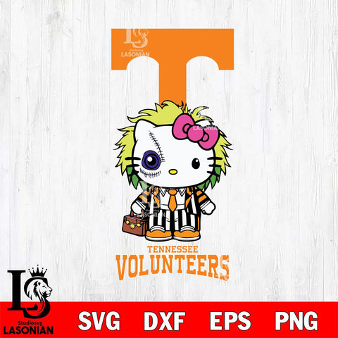 Tennessee Volunteers Hello Kitty Horror 8 Svg Eps Dxf Png File, Digital Download