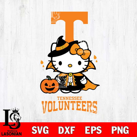 Tennessee Volunteers Hello Kitty Horror 9 Svg Eps Dxf Png File, Digital Download