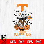 Tennessee Volunteers Jack Skellington 2 halloween Svg Eps Dxf Png File, NCAA svg, Digital Download, Instant Download