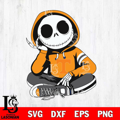 Tennessee Volunteers Jack Skellington halloween Svg Eps Dxf Png File, NCAA svg, Digital Download, Instant Download