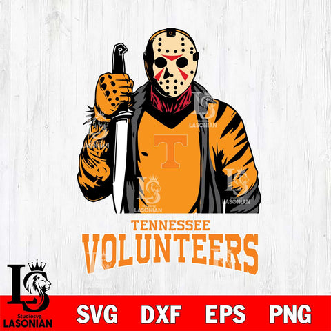 Tennessee Volunteers Jason Voorhees 6 Svg Eps Dxf Png File, Digital Download