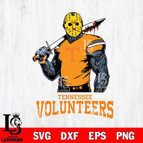 Tennessee Volunteers Jason Voorhees 7 Svg Eps Dxf Png File, Digital Download