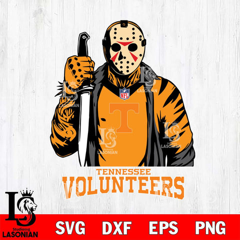 Tennessee Volunteers Jason Voorhees Horror 3 Svg Eps Dxf Png File, NCAA svg, Digital Download, Instant Download