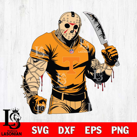 Tennessee Volunteers Jason Voorhees Horror 8 Svg Eps Dxf Png File, NCAA svg, Digital Download, Instant Download