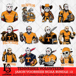 Tennessee Volunteers Jason Voorhees Horror Bundle 12 SVG Eps Dxf Png File, bundle NCAA svg, Digital Download, Instant Download