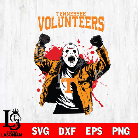 Tennessee Volunteers Jason Voorhees Horror Halloween 3 Svg Eps Dxf Png File, NCAA svg, Digital Download, Instant Download