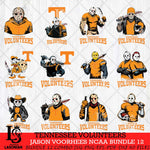 Tennessee Volunteers Jason Voorhees NCAA Bundle 12 SVG Svg Eps Dxf Png File, Digital Download