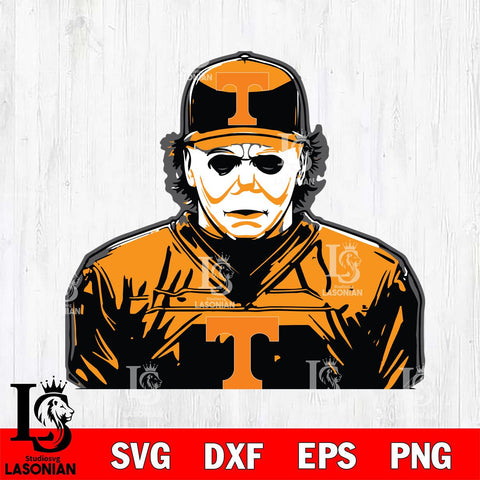 Tennessee Volunteers Michael Myers Horror Halloween Svg Eps Dxf Png File, NCAA svg, Digital Download, Instant Download