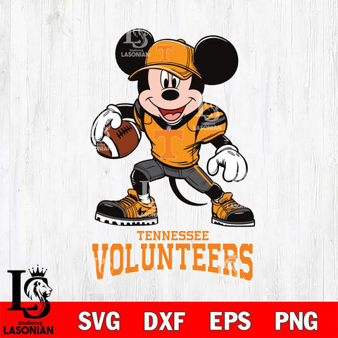 Tennessee Volunteers Mikey Mouse Disney, Svg Eps Dxf Png File, Digital Download