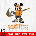 Tennessee Volunteers Mikey Mouse Disney NIKE, Svg Eps Dxf Png File, Digital Download