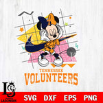 Tennessee Volunteers Minnie Mouse Dancing SVG DXF EPS PNG FILE, NCAA File Cut,Digital Download,Instant Download