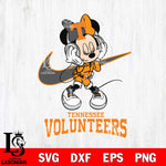 Tennessee Volunteers Minnie Mouse Dancing NIKE, Svg Eps Dxf Png File, Digital Download