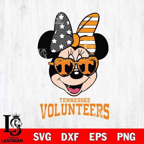 Tennessee Volunteers Minnie Mouse Love 2, Svg Eps Dxf Png File, Digital Download