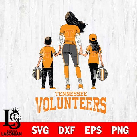 Tennessee Volunteers Mother and son Rugby SVG DXF EPS PNG FILE,NCAA SVG, Father day Digital Download,Instant Download, Silhouette