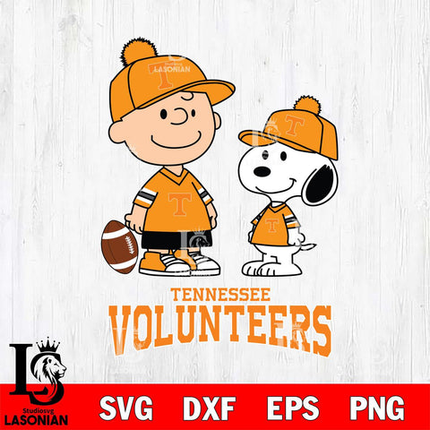 Tennessee Volunteers Peanuts Snoopy Friends Football SVG DXF EPS PNG FILE,Snoopy File Cut, NCAA Digital Download,Instant Download,Christmas Silhouette