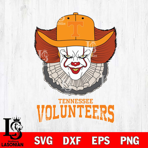 Tennessee Volunteers Pennywise Horror Sport 12 Svg Eps Dxf Png File, Digital Download