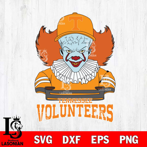 Tennessee Volunteers Pennywise Horror Sport 2 Svg Eps Dxf Png File, Digital Download