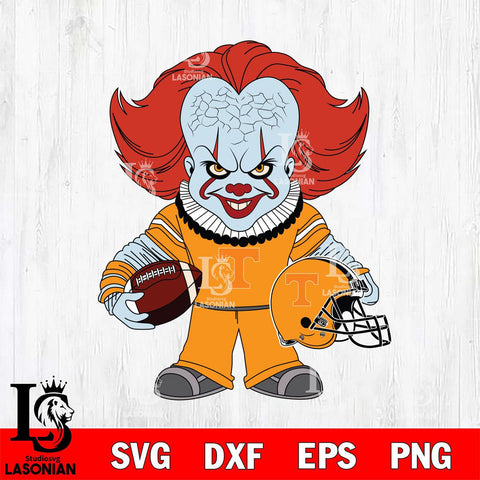 Tennessee Volunteers Pennywise Horror Sport Svg Eps Dxf Png File, Digital Download