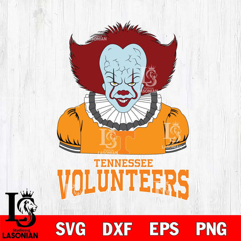 Tennessee Volunteers Pennywise Horror Sport 5 Svg Eps Dxf Png File, Digital Download