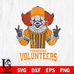 Tennessee Volunteers Pennywise Horror Sport 8 Svg Eps Dxf Png File, Digital Download