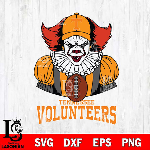 Tennessee Volunteers Pennywise Horror Sport 9 Svg Eps Dxf Png File, Digital Download