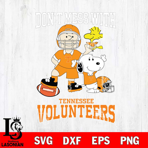 Tennessee Volunteers Snoopy Dont mess with SVG DXF EPS PNG FILE,Snoopy File Cut, NCAA Digital Download,Instant Download,Christmas Silhouette