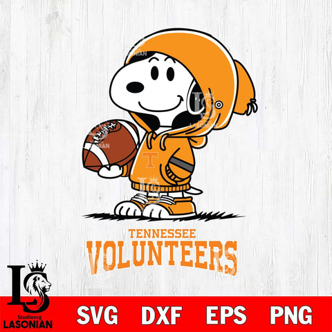 Tennessee Volunteers Snoopy Football Svg Eps Dxf Png File, NCAA svg , Digital Download , Instant Download, Cricut File