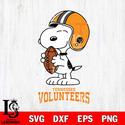 Tennessee Volunteers Snoopy Rugby Svg Eps Dxf Png File, NCAA svg , Digital Download , Instant Download, Cricut File