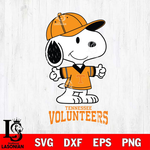 Tennessee Volunteers Snoopy football SVG DXF EPS PNG FILE,Snoopy File Cut, NCAA Digital Download,Instant Download,Christmas Silhouette