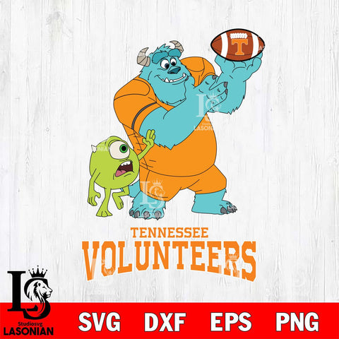 Tennessee Volunteers Sully & Mike Football Cricut,Christmas SVG DXF EPS PNG FILE, NCAA Digital Download,Instant Download, Silhouette